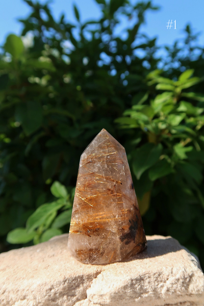 Rutilated Quartz Points